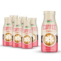 Boisson au café de marque privée du Vietnam Café Caramel Bouteille en verre de 290ml NAWON OEM Vente en gros à bas quantité minimale de commande Échantillon gratuit ISO HALAL BRC