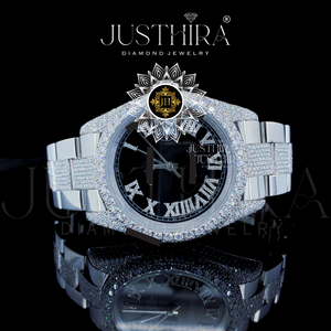 Montre de luxe sportive et tendance en quartz et moissanite, bijoux hip-hop en argent 925, cadeau de fiançailles pour elle ou lui - Product Image 4