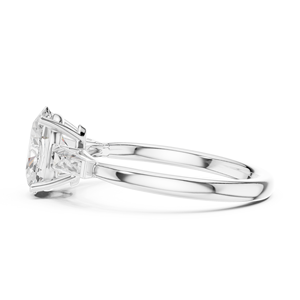 Bague exclusive en diamant de laboratoire de qualité supérieure, taille ovale et baguette, bijoux de mariage élégants pour femmes, fournisseur OEM en gros - Product Image 5