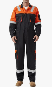 ชุดคลุมทำงานของผู้ชายชุดเอี๊ยมช่างเครื่องจั๊มสูททำงานมีหลายกระเป๋า - Product Image 2