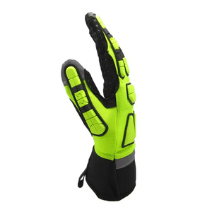 Guantes de Trabajo de Cuero y Goma de Alta Calidad, Resistentes a Cortes, Anti-Vibración, Anti-Impacto, para Soldadura, con Puño de Neopreno - Product Image 3