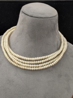 Perles de culture d'eau douce naturelles de qualité AAA, blanches, rondes, en vrac, 4 mm, pour la fabrication de bijoux, vente en gros, approvisionnement en gros