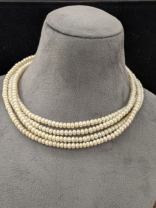 Perlas Naturales Cultivadas de Agua Dulce, Blancas, Forma Rondelle, Calidad AAA, Collar de Perlas Sueltas, Pulsera, Fabricación de Joyería, 15 Pulgadas, 4 - Product Image 5