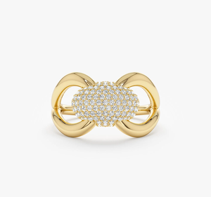 Anillo de Diamante Cultivado en Laboratorio de Oro de 14 Quilates, Piedra Grande, Estilo Vintage, para Compromiso, Boda, Fiesta, Joyería de Lujo para Mujer - Product Image 1