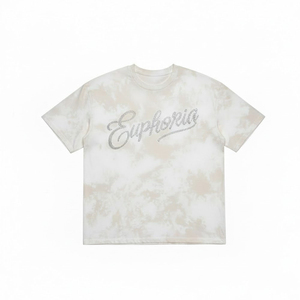 Camiseta Corta de Verano para Mujer, Diseño Personalizado, Cuello Redondo, Informal, de Algodón Ecológico Teñido, de Secado Rápido, Transpirable, de Color Sólido - Product Image 1