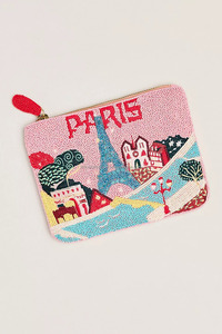 Bolsa de Algodón Bordada a Mano con Cuentas, Tema de Londres, Monedero con Diseño de Monumentos Urbanos, Recuerdo de Viaje del Reino Unido, Regalo de Diseñador, Bolso de Mano con Cremallera Unisex - Product Image 6