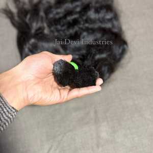 Cheveux humains vierges indiens naturels bouclés, aspect naturel, cuticules alignées, doux, épais, sans nœuds, tissages de qualité supérieure - Product Image 3