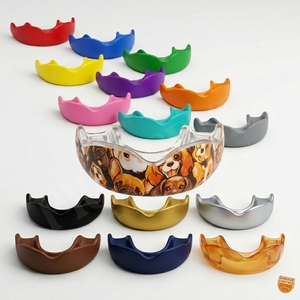 Protège-dents de nuit en silicone souple, conception sur mesure, protection contre le grincement des dents et le bruxisme, pour le sommeil et le sport, en EVA haute performance - Product Image 1