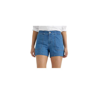 <b>Women</b>’s Casual Blue Denim Shorts High Waist Summer <b>Jean</b> Shorts For Wholesale Private Label Low Moq Eco Friendly Running Shorts - Product Image 1