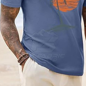 T-shirt DTG décontracté, élégant et confortable, en coton de haute qualité, doux, en molleton, séchage rapide, écologique, respirant, imprimé graphique pour hommes - Product Image 4