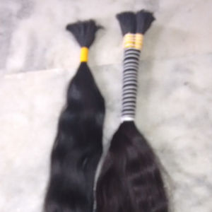 Extensions de cheveux naturels indiens non traités, en vrac, texture bouclée, doux au toucher, soyeux, 8 à 40 pouces, bonne qualité, 100% - Product Image 1