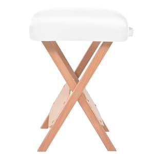 Tabouret de massage pliable blanc, tables et lits pratiques pour les massages - Product Image 3