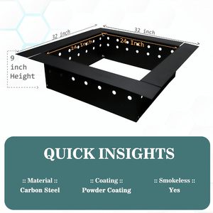 Anillo para Fogatas de Acero Galvanizado Resistente a Altas Temperaturas, Mini Quemador para Fogatas al Aire Libre, Precio de Fábrica OEM, Venta al Por Mayor - Product Image 6