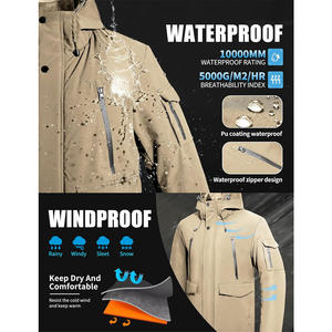 Chaqueta acolchada personalizada para hombre con paneles térmicos aislantes, tela resistente al viento y soporte completo de fábrica OEM/ODM - Product Image 4