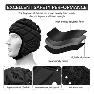 Gorro de Seguridad para Fútbol Americano, con Acolchado Grueso de EVA, Protector de Cabeza Reforzado y Ligero, Gran Venta - Product Image 3