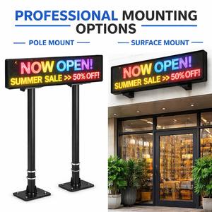 Panel de Texto Desplazable con Control Remoto, Tablero Electrónico Wifi Programable, Pantalla LED Inalámbrica para Mensajes en Movimiento para Centros Comerciales - Product Image 2