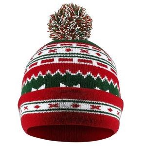 Gorros de Punto Unisex para Invierno, Gorro de Crochet Elástico con Logotipo Personalizable, Gorro con Diseño de Dibujos Animados para Hombres y Mujeres, Jacquard - Product Image 1