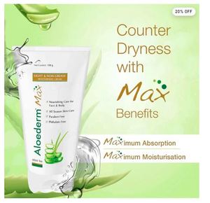 Crème pour la peau Aloederm 50g Crème hydratante et apaisante pour peaux sèches et sensibles - Product Image 2