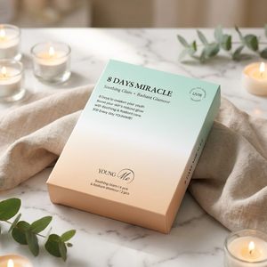 มาส์กหน้าแผ่นยี่ห้อ Youngme 8 Days Miracle 8 ชิ้น สูตรอ่อนโยน ปราศจากน้ำหอม ขนาดจัมโบ้ สำหรับครอบครัว สารสกัดจากว่านหางจระเข้และใบบัวบก เหมาะสำหรับทุกสภาพผิว - Product Image 4