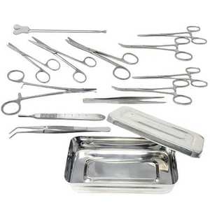 ชุดเครื่องมือผ่าตัดขนาดเล็กพื้นฐาน 13 ชิ้น ทำจากสแตนเลส สำหรับการผ่าตัดในโรงพยาบาล - Product Image 3