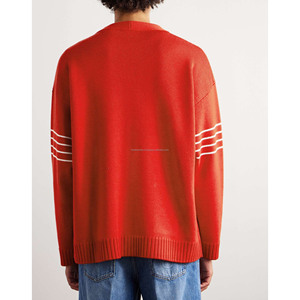 Wholesale Plus Size Winter <b>Cardigan</b> <b>Sweater</b> Korean Version Trend Top Jacket for Men Wool/Acrylic Material - Product Image 2