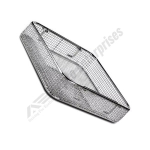Plateau de stérilisation en maille métallique en acier inoxydable pour instruments médicaux avec poignée, pour instruments chirurgicaux et autoclave - Product Image 2
