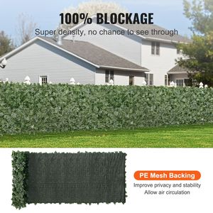 Schermo Verde per Parete di Edera Artificiale da 2m, Rete con Supporto in Tessuto 39x158in Anti-UV - Product Image 3
