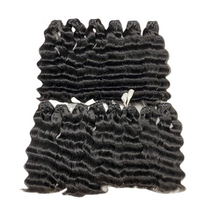 Cabello virgen camboyano natural que teje la cutícula ondulada suelta negra Extensión de cabello alineada para mujeres negras - Product Image 4