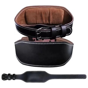 Leather <b>Weight</b> Lifting <b>Belt</b> Unisex Adjustable Back Support Waist Support for Strength <b>Training</b> with Buckle Closure - Product Image 2