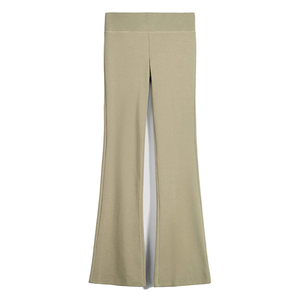 2026 New Fashion Plus Size Winter Mid Waist Flare Sweatpants OEM Custom Elastic Breathable <b>Sequined</b> Nylon Full Length Fit - Product Image 4