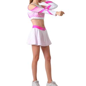 Trajes de Baile Ligeros Personalizables para Recitales, Uniformes de Animadoras con Pedrería para Niños, Ideales para Festivales Deportivos de Verano - Product Image 5