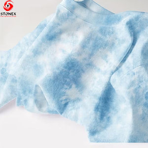 T-shirt vierge personnalisable à col rond respirant pour femme, avec logo imprimé sur mesure, style tie-dye tendance, toutes saisons - Product Image 6