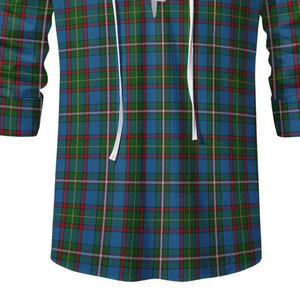 Chemise à manches longues pour homme, style Kilt Ghillie Jacobite, motif Tartan Écossais, col lacé, style Highland écossais, personnalisable en gros - Product Image 5