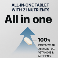 Tabletas Multivitamínicas y Minerales 800mg 60 Unidades Fórmula Nutricional Diaria para Adultos Mejora la Inmunidad OEM Corea No Apto para Recién Nacidos ni Mujeres Embarazadas