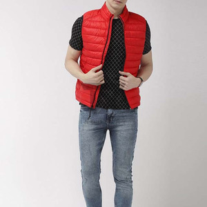 Winter Puffer Sleeveless Jacket Waistcoat Keep <b>Warm</b> Custom Double Sided Cotton Men's Vests & Waistcoats - Product Image 4