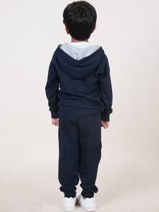 Conjuntos deportivos personalizados con capucha para niños, sudadera con capucha de algodón con cremallera, pantalones deportivos a juego, sudaderas con capucha, conjunto deportivo, ropa informal para niños - Product Image 3