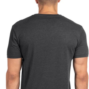 T-shirt personnalisé uni pour homme à col en V, en coton confortable, tendance, pour le sport et les loisirs, OEM ODM Marque privée - Product Image 4
