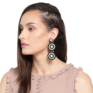 Pendientes de moda con cuentas de semillas de ganchillo hechos a mano 2022, joyería de gota multicolor para mujer, venta al por mayor de alta moda - Product Image 2
