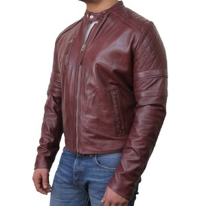 Veste en cuir pour homme de haute qualité, respirante, à séchage rapide, coupe ample, veste en cuir pour moto - Product Image 1
