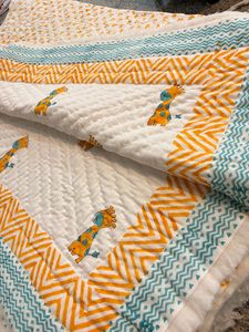 100% Cotton Quilt Blanket Printed Patchwork Baby Sleeping <b>Mat</b> Washable Breathable Handmade for Home Hotel - Product Image 2