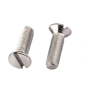 Tornillos autorroscantes de cabeza avellanada CSK con ranura, tornillos de máquina de acero inoxidable, fijaciones industriales, proveedor de tornillos metálicos - Product Image 4