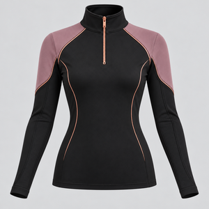 Camisetas interiores transpirables para equitación con tela elástica, control de humedad y ajuste cómodo para entrenamiento y competición. - Product Image 4