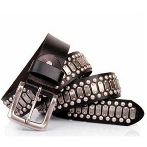 Cinturón de Cuero Negro Personalizado para Hombre, Estilo Casual, Hecho a Mano, 100% Cuero Genuino, Ligero, Ecológico, Cinturones Formales para Regalo - Product Image 3