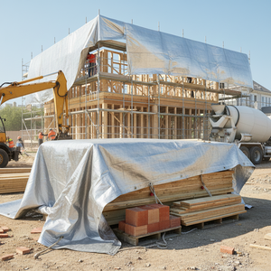 Lona de Grado Comercial para Construcción |   Cubierta de PE/PVC con Protección UV para Todo Clima, para Uso en Aplicaciones Industriales y de Construcción - Product Image 3