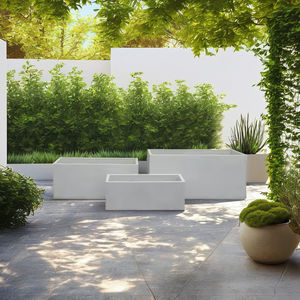 Juego de Macetas de Hormigón GRC Ecológicas para Exteriores, Macetas Modernas de Fibrocemento para Decoración de Jardín, Balcón y Suelo, Gran Venta - Product Image 1