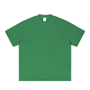Camisetas de Hombre de Alta Calidad, Manga Corta, para Verano, Casuales, Tallas Grandes, Transpirables, de Algodón/Poliéster, Color Sólido, Cuello Redondo - Product Image 1