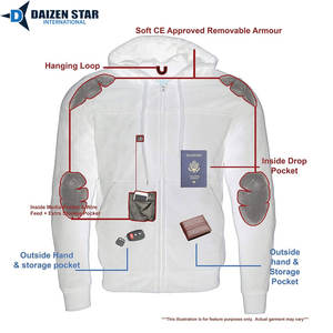 Sudadera con Capucha para Motociclismo Urbano de Invierno con Forro Reforzado con Kevlar, Impresión Digital, Estilo Urbano - Product Image 5