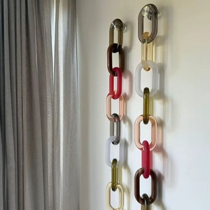 Customizable Eco-Friendly Handmade <b>Resin</b> OWL Shape Chain Links in Very Big Size <b>Clear</b>/Multi-Color Options Trendy Style for Gift - Product Image 3