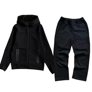 ชุดวอร์มผู้ชายแบบมีฮู้ด ผ้าฝ้าย 100% เป็นมิตรกับสิ่งแวดล้อม แบบ 2 ชิ้น - Product Image 2