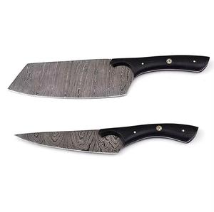 ชุดมีดเชฟเหล็กดามัสกัสทำมือ 6 ชิ้น พร้อมด้ามจับแบบกำหนดเอง ขอบคมแบบหยัก สำหรับใช้งานได้หลากหลาย เป็นมิตรกับสิ่งแวดล้อม - Product Image 5